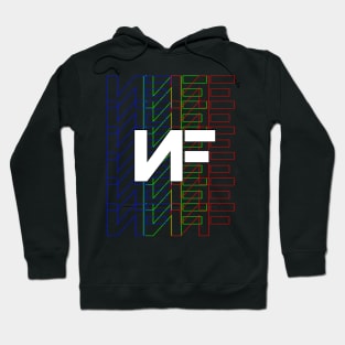 nf logo blue green red Hoodie